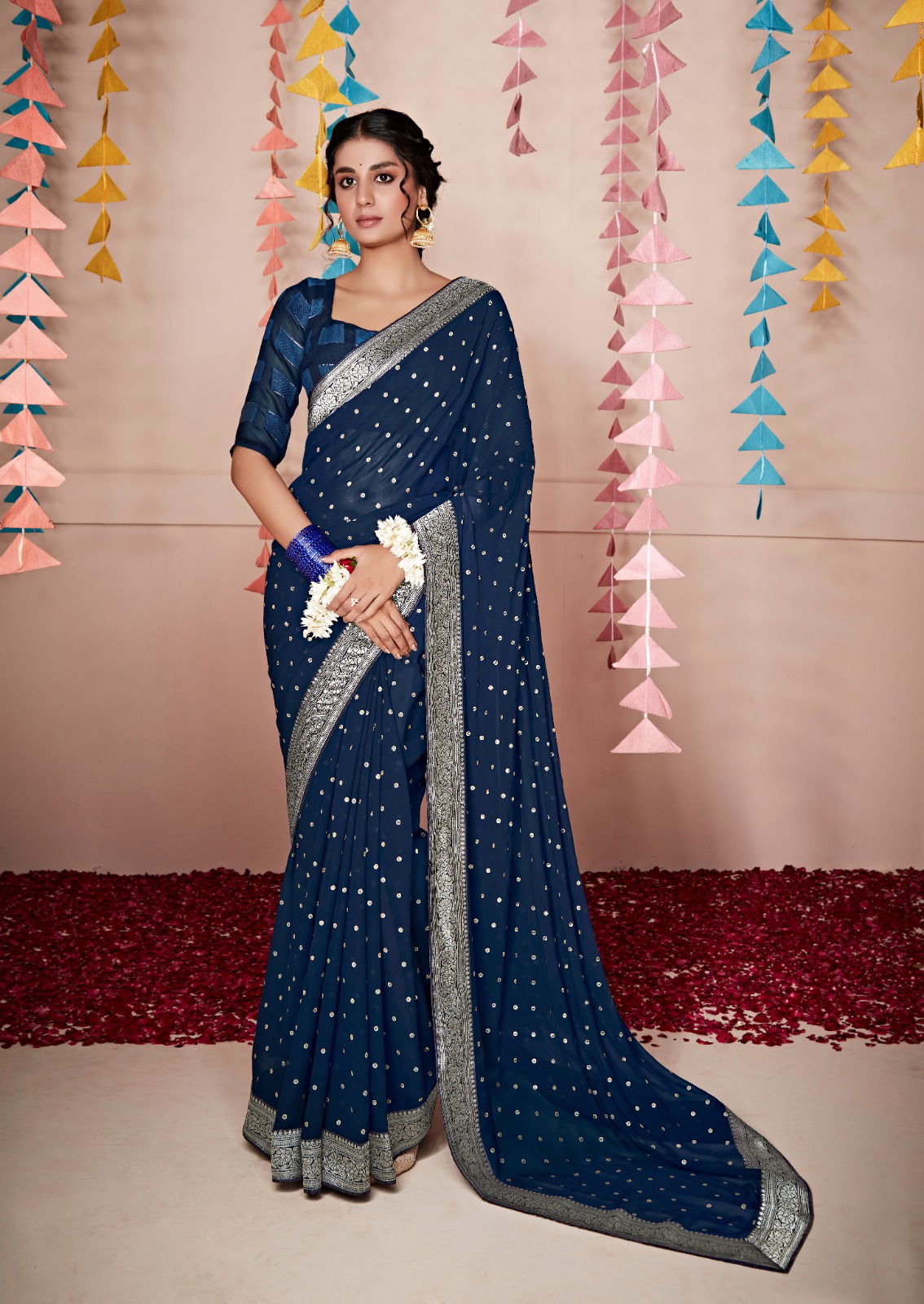 Rihana 8 By Stavan 1041-1045 Party Wear Sarees Catalog
